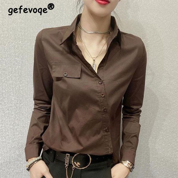 shirts spring autumn oversized office lady elegant fashion buttons shirt female long sleeve allmatch casual blouse women's clothing, White
shirts spring autumn oversized office lady elegant fashion buttons shirt female long sleeve allmatch casual blouse women's clothing, White