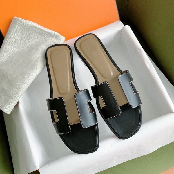 luxury designer leather ladies sandals summer flat shoes fashion beach women slippers h letter drag 35-42, Black
luxury designer leather ladies sandals summer flat shoes fashion beach women slippers h letter drag 35-42, Black