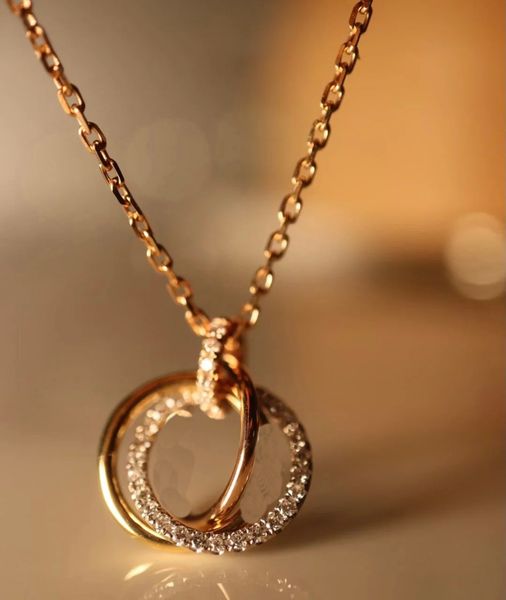 fashion love necklace trinity designer jewelry diamond three circle necklace for women gold rose platinum pendant stainless steel wedding gi, Silver
fashion love necklace trinity designer jewelry diamond three circle necklace for women gold rose platinum pendant stainless steel wedding gi, Silver