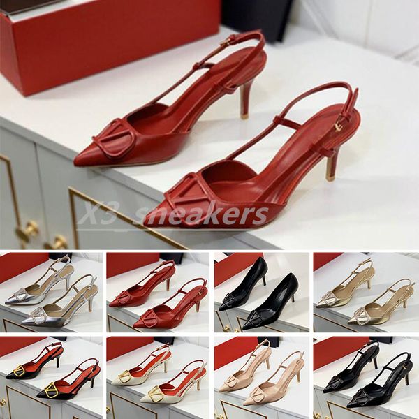 2023 brand sandals for women high heels casual shoes summer classics metal v-buckle thin heel 6cm 8cm 10cm genuine leather shallow women, Black
2023 brand sandals for women high heels casual shoes summer classics metal v-buckle thin heel 6cm 8cm 10cm genuine leather shallow women, Black