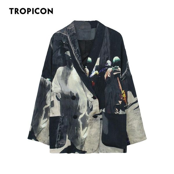 pants tropicon 2020 designer women blazers and jackets print patchwork plus size blazer loose high street fashion autumn spring blazer, White
pants tropicon 2020 designer women blazers and jackets print patchwork plus size blazer loose high street fashion autumn spring blazer, White