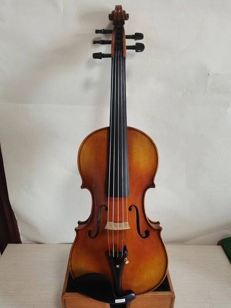 5 strings 4/4 violin 1pc solid flamed maple back spruce hand carved k2900
5 strings 4/4 violin 1pc solid flamed maple back spruce hand carved k2900