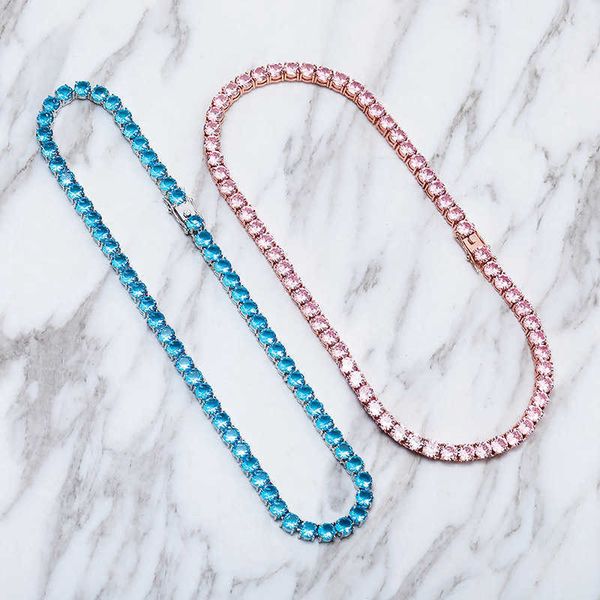 3-6mm real gold plated blue zirconium tennis chain necklace choker womens neck chains hip hop iced out cubic zirconia cz stone pink jewelry, Silver
3-6mm real gold plated blue zirconium tennis chain necklace choker womens neck chains hip hop iced out cubic zirconia cz stone pink jewelry, Silver