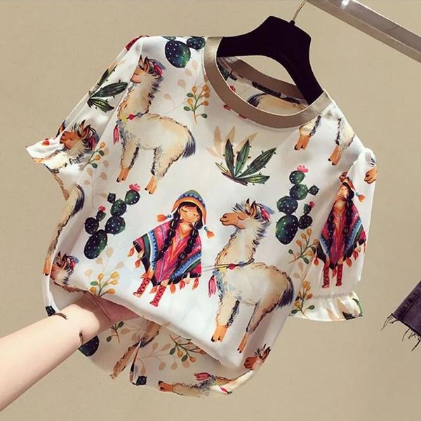 t-shirt fashion printing tees 2022 summer casual daily t shirts women's blouses spring summer short sleeve blusas mujer, White
t-shirt fashion printing tees 2022 summer casual daily t shirts women's blouses spring summer short sleeve blusas mujer, White