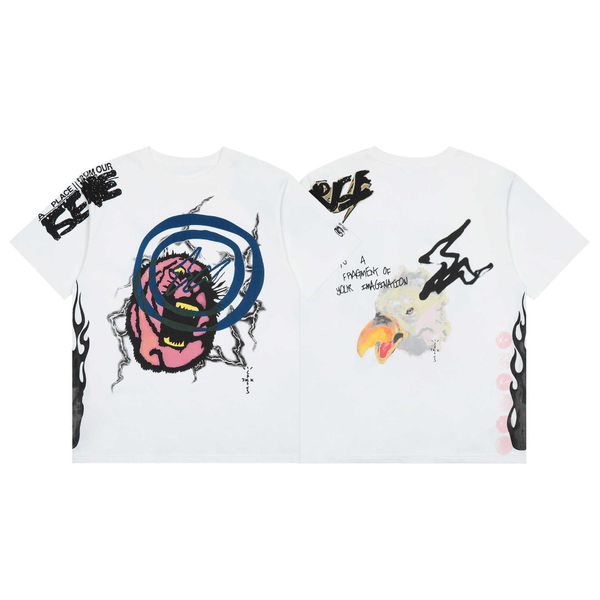 summer men's t-shirt designer quality co-branded models lightning graffiti short-sleeved men and women with the same half-sleeve, White;black
summer men's t-shirt designer quality co-branded models lightning graffiti short-sleeved men and women with the same half-sleeve, White;black