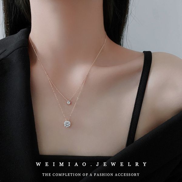 necklaces copper plated 14k gold zircon pendants necklace women fashion elegant ordinary accessories with box, Silver
necklaces copper plated 14k gold zircon pendants necklace women fashion elegant ordinary accessories with box, Silver