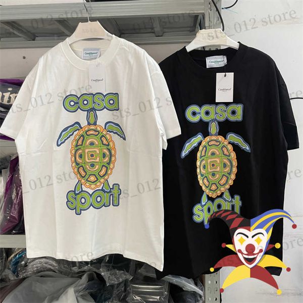 t-shirts 2023ss men's tortoise print casablancat shirt men women t-shirt tees t230512, White;black
t-shirts 2023ss men's tortoise print casablancat shirt men women t-shirt tees t230512, White;black