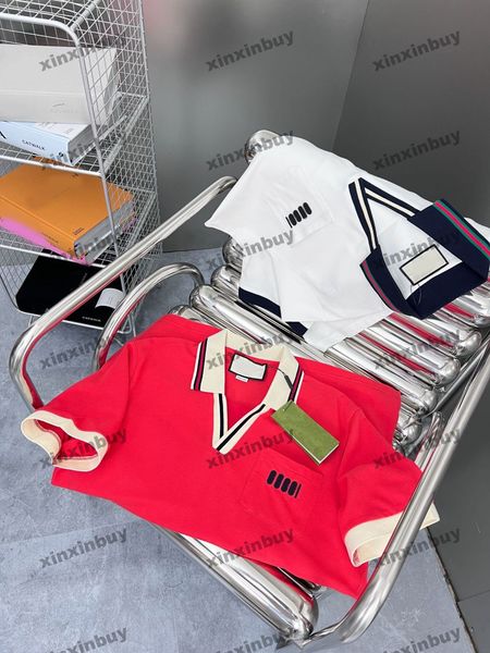 xinxinbuy men designer tee t shirt 23ss letter embroidery jacquard pocket short sleeve cotton women red white s-2xl, Black;brown
xinxinbuy men designer tee t shirt 23ss letter embroidery jacquard pocket short sleeve cotton women red white s-2xl, Black;brown