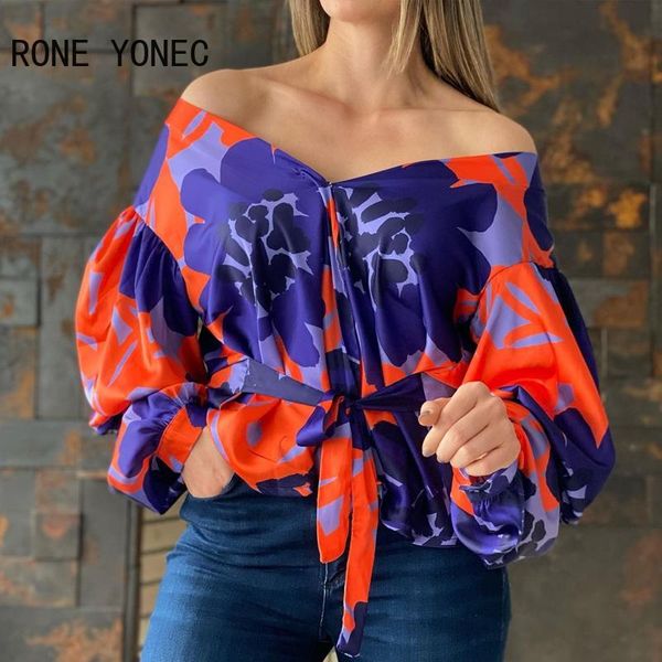 t-shirt women casual all over print off shoulder waistband puff sleeve blouse, White
t-shirt women casual all over print off shoulder waistband puff sleeve blouse, White