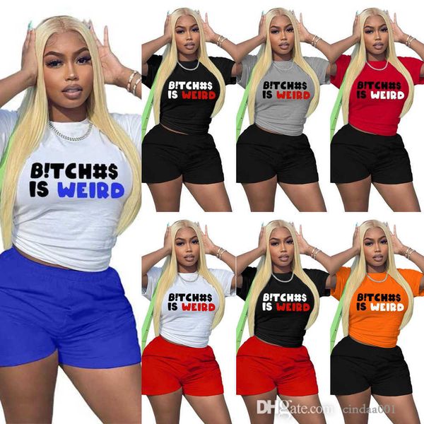 designer womens tracksuits summer sports outfits 2 piece set contrast letter printed short sleeve t-shirt and shorts suit, Gray
designer womens tracksuits summer sports outfits 2 piece set contrast letter printed short sleeve t-shirt and shorts suit, Gray
