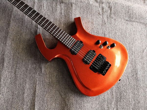 clear cherry red electric guitar double rose trill factory customized sale