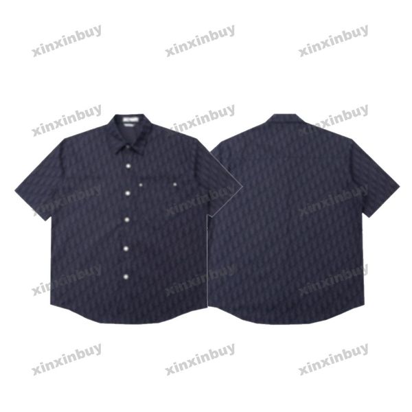 xinxinbuy men designer tee t shirt 23ss double letter jacquard denim shirts short sleeve cotton women blue s-2xl, Black;brown
xinxinbuy men designer tee t shirt 23ss double letter jacquard denim shirts short sleeve cotton women blue s-2xl, Black;brown