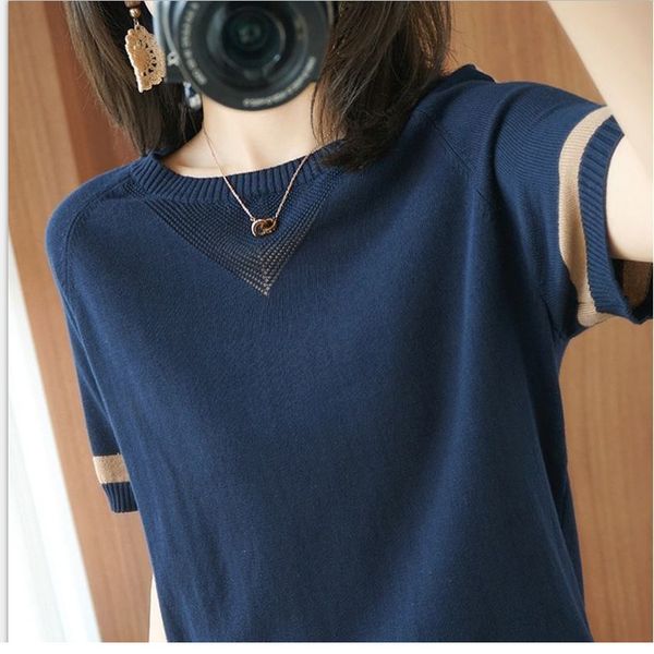 women's tshirt ice silk short sleeved women's tshirt korean version loose patch work jacket hollow women's knitting 230511, White
women's tshirt ice silk short sleeved women's tshirt korean version loose patch work jacket hollow women's knitting 230511, White