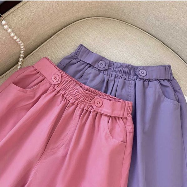 new high waist casual loose versatile straight capris wide leg shorts for women, White;black
new high waist casual loose versatile straight capris wide leg shorts for women, White;black