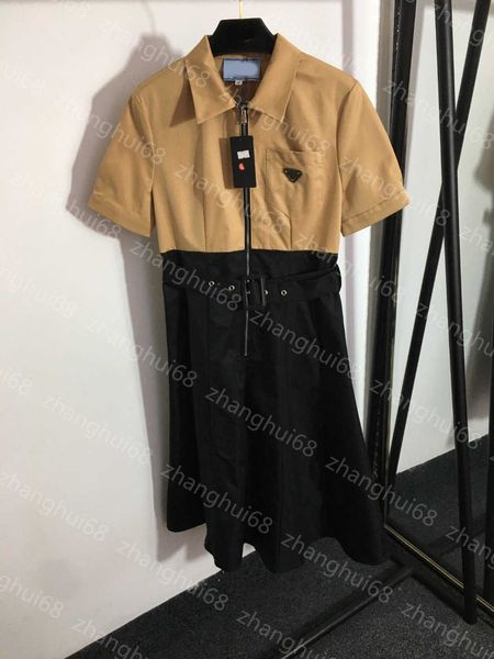 23ss summer dress womens designer clothing women dresses letter pocket belt retraction waist lapel short sleeve zipper dress womens clothing, Black;gray
23ss summer dress womens designer clothing women dresses letter pocket belt retraction waist lapel short sleeve zipper dress womens clothing, Black;gray