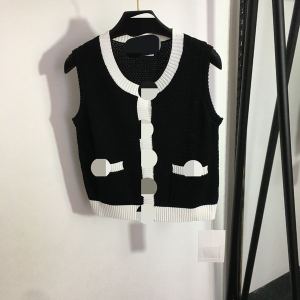 508 l 2023 milan runway women's sweaters summer brand same style sweater sleeveless crew neck white pink black quality womens meiyi2023, White;black
508 l 2023 milan runway women's sweaters summer brand same style sweater sleeveless crew neck white pink black quality womens meiyi2023, White;black