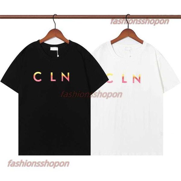 2023 new men's t shirt short sleeve cotton color gradient letter loose luxury street celine clothes european size, White;black
2023 new men's t shirt short sleeve cotton color gradient letter loose luxury street celine clothes european size, White;black