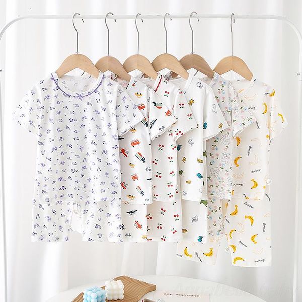 pajamas summer children home clothing pajamas baby underwear set thin korean kids clothes boy muslin suit for girls clothe set 230511, Blue;red
pajamas summer children home clothing pajamas baby underwear set thin korean kids clothes boy muslin suit for girls clothe set 230511, Blue;red