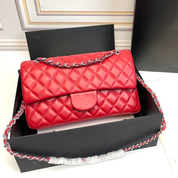 womens red lambskin classic shoulder bags doubel flap quilted purse gold/silver metal hardware chain handbags multi pochette outdoor sacoche
womens red lambskin classic shoulder bags doubel flap quilted purse gold/silver metal hardware chain handbags multi pochette outdoor sacoche