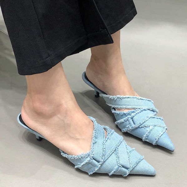 nxy slippers medium heel shoes for ladies 2023 designer fashion denim female pointed toe pumps heels mules slides elegant women 230511, Black
nxy slippers medium heel shoes for ladies 2023 designer fashion denim female pointed toe pumps heels mules slides elegant women 230511, Black