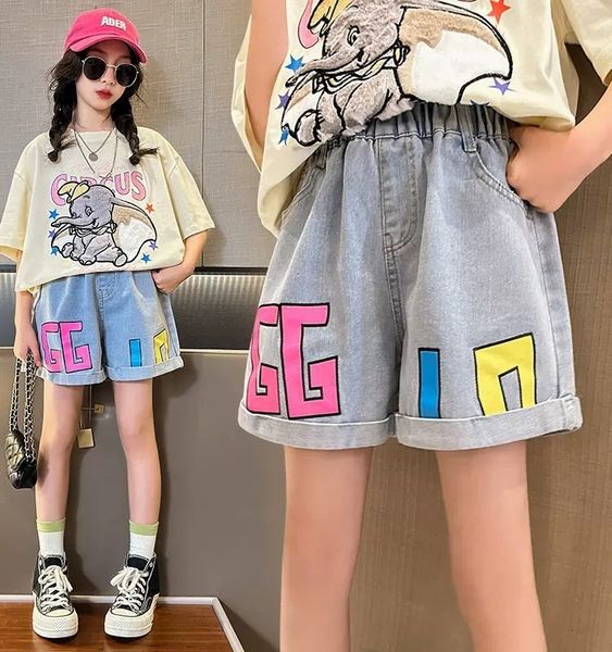 shorts girls jean shorts summer kids casual letter clothes teenagers cotton trousers 3 to 12 yrs children's denim short pant 230512, Black
shorts girls jean shorts summer kids casual letter clothes teenagers cotton trousers 3 to 12 yrs children's denim short pant 230512, Black
