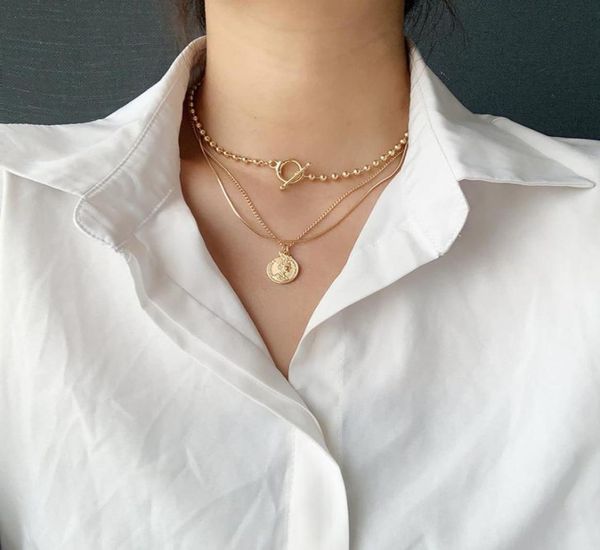 brand women multi chains necklace vintage metal coin pendant necklace for women punk jewelry ball chain chokers necklaces 20209684064, Golden;silver
brand women multi chains necklace vintage metal coin pendant necklace for women punk jewelry ball chain chokers necklaces 20209684064, Golden;silver