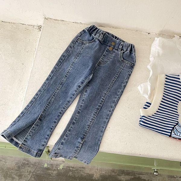 jeans autumn spring baby girls skinny jeans fashion korean style children denim pants elastics kids flared trousers 2 to 8 years 230512, Blue
jeans autumn spring baby girls skinny jeans fashion korean style children denim pants elastics kids flared trousers 2 to 8 years 230512, Blue