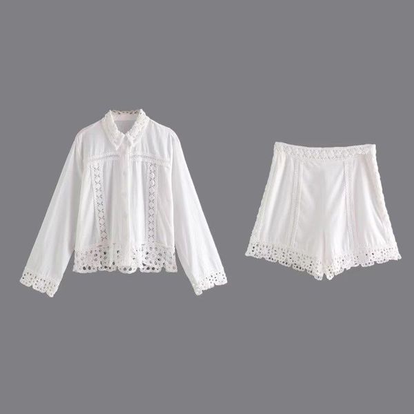 shirts women 2023 new sweet fashion crochet stitching blouses vintage long sleeve female shirts chic, White
shirts women 2023 new sweet fashion crochet stitching blouses vintage long sleeve female shirts chic, White