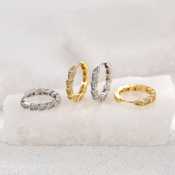 zircon earrings snake shaped style cool high earrings level casual jewelry style, Golden;silver
zircon earrings snake shaped style cool high earrings level casual jewelry style, Golden;silver