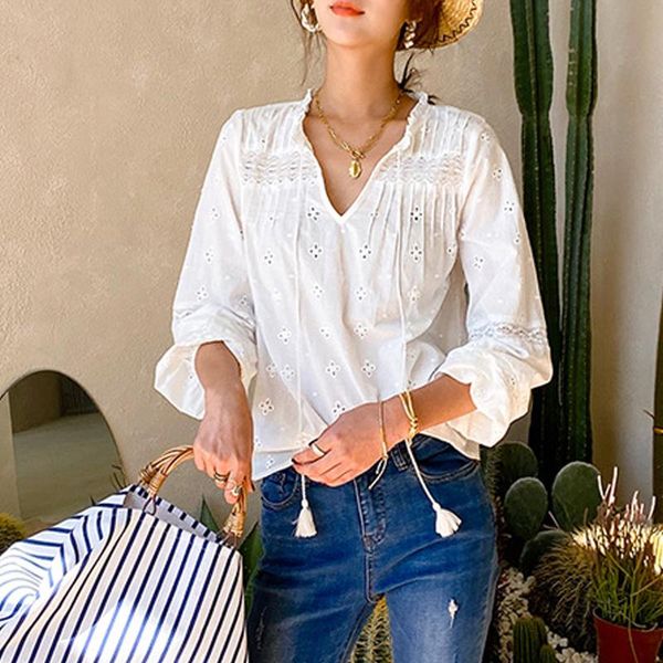 t-shirt teelynn 100%cotton floral embroidery white lace blouse shirt for women vintage v neck long sleeve autumn blusas boho 2023
t-shirt teelynn 100%cotton floral embroidery white lace blouse shirt for women vintage v neck long sleeve autumn blusas boho 2023