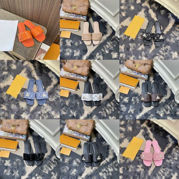 23ss revival flat mules slipper women slides sandals canvas denim patent leather designer shoes waterfront old flower monograms diamond buck, Black
23ss revival flat mules slipper women slides sandals canvas denim patent leather designer shoes waterfront old flower monograms diamond buck, Black