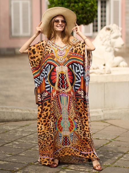swimwear leopard print cover up rayon bohemian dress over size women maxi dress beachwear robe de plage sarong tunic for beach pareos, White;black
swimwear leopard print cover up rayon bohemian dress over size women maxi dress beachwear robe de plage sarong tunic for beach pareos, White;black
