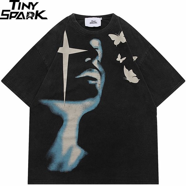 men's t-shirts men washed tshirt streetwear shadow butterfly graphic t-shirt retro vintage print hip hop t shirt harajuku tees cotton, White;black
men's t-shirts men washed tshirt streetwear shadow butterfly graphic t-shirt retro vintage print hip hop t shirt harajuku tees cotton, White;black