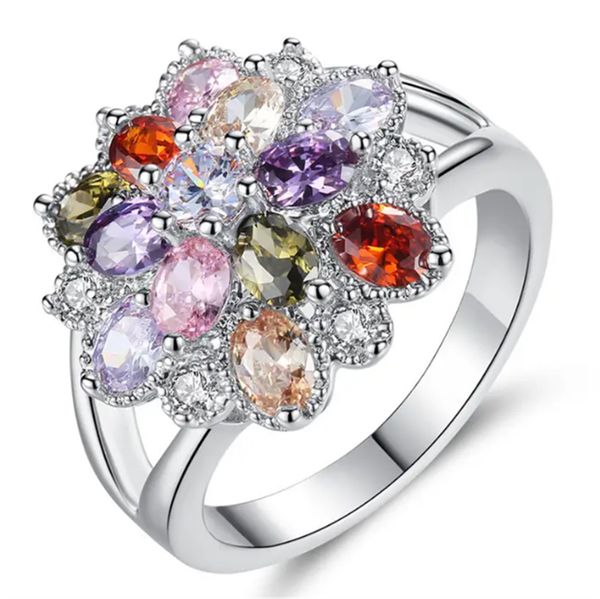 new creative colorful sparkling zircon women's ring women's fashion accessories, Golden;silver
new creative colorful sparkling zircon women's ring women's fashion accessories, Golden;silver