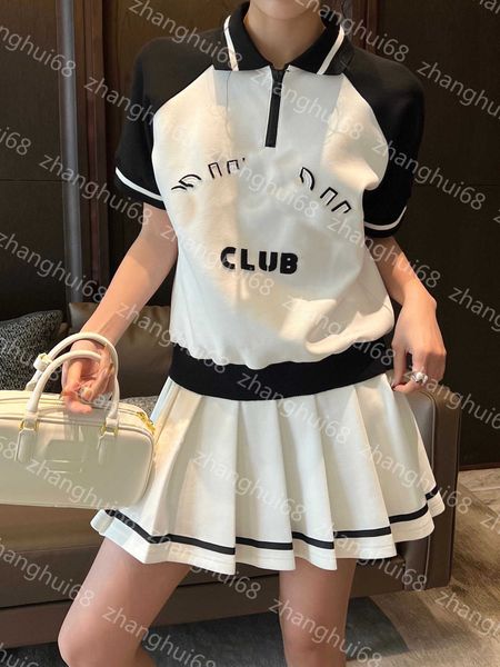 23ss skirt set womens designer clothing embroidery letter color bump lapel short sleeve elastic waist pleated short half skirt sets womens c, White
23ss skirt set womens designer clothing embroidery letter color bump lapel short sleeve elastic waist pleated short half skirt sets womens c, White