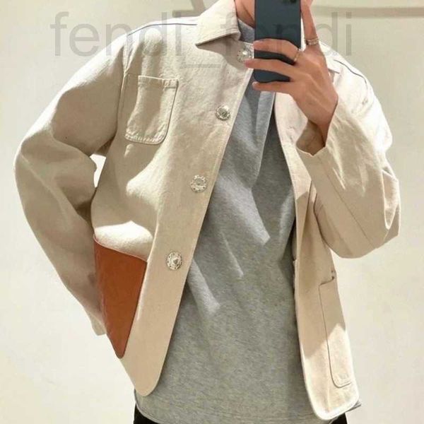men's jackets luxuriousluxury designer jacket mens lapel shirt leather tchwork casual jackets men windbreaker women cardigan coat r8q7, Black;brown
men's jackets luxuriousluxury designer jacket mens lapel shirt leather tchwork casual jackets men windbreaker women cardigan coat r8q7, Black;brown