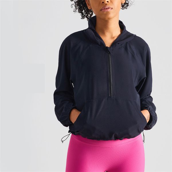 ll-118 yoga coat summer new hooded sunscreen non slip zipper loose fitness clothing adjustable cap rope sports women jogging outfit woman 23
ll-118 yoga coat summer new hooded sunscreen non slip zipper loose fitness clothing adjustable cap rope sports women jogging outfit woman 23