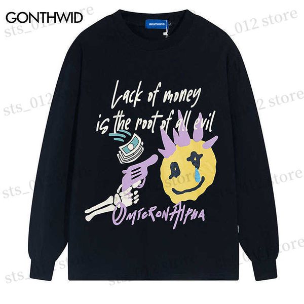 men's hoodies sweatshirts hip hop tshirt streetwear graffiti letter print long sleeve t-shirt 2023 harajuku fashion casual cotton tee s, Black
men's hoodies sweatshirts hip hop tshirt streetwear graffiti letter print long sleeve t-shirt 2023 harajuku fashion casual cotton tee s, Black