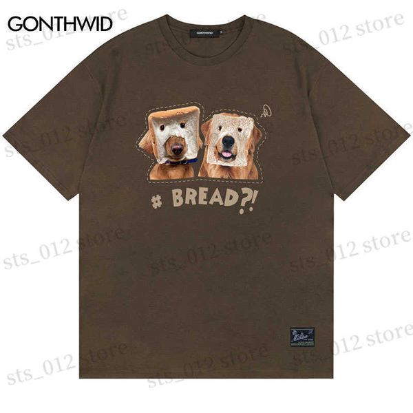 harajuku men's t-shirts men t shirts streetwear hip hop funny bread dog print tshirt men summer fashion casual cotton loose short sleev, White;black
harajuku men's t-shirts men t shirts streetwear hip hop funny bread dog print tshirt men summer fashion casual cotton loose short sleev, White;black