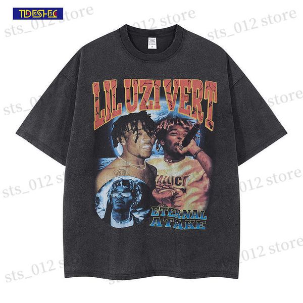 men's t-shirts tideshec mens t shirt streetwear vintage washed lil uzi vert graphics cotton casual oversized tee summer t230512, White;black
men's t-shirts tideshec mens t shirt streetwear vintage washed lil uzi vert graphics cotton casual oversized tee summer t230512, White;black