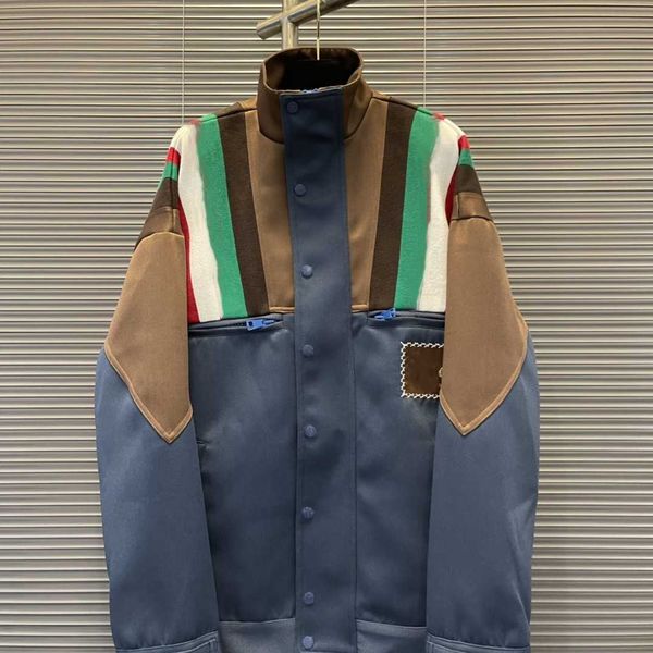 23ss spring and autumn designer men's jacket women's casual jacket classic ribbon splice luxury coat fashion street clothing unise, Black;brown
23ss spring and autumn designer men's jacket women's casual jacket classic ribbon splice luxury coat fashion street clothing unise, Black;brown
