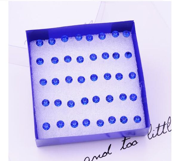 2~5mm high imitation diamond earrings inlaid diamond super shiny royal blue stud non fading resin material for allergy prevention women earr, Golden;silver
2~5mm high imitation diamond earrings inlaid diamond super shiny royal blue stud non fading resin material for allergy prevention women earr, Golden;silver
