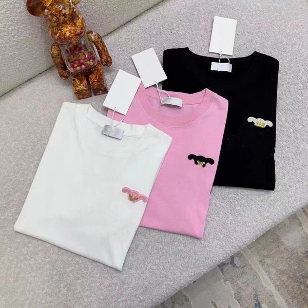 designer fashion women's new letter embroidery short sleeve letter t-shirt sweet lapel spring and summer pullover short top, White
designer fashion women's new letter embroidery short sleeve letter t-shirt sweet lapel spring and summer pullover short top, White
