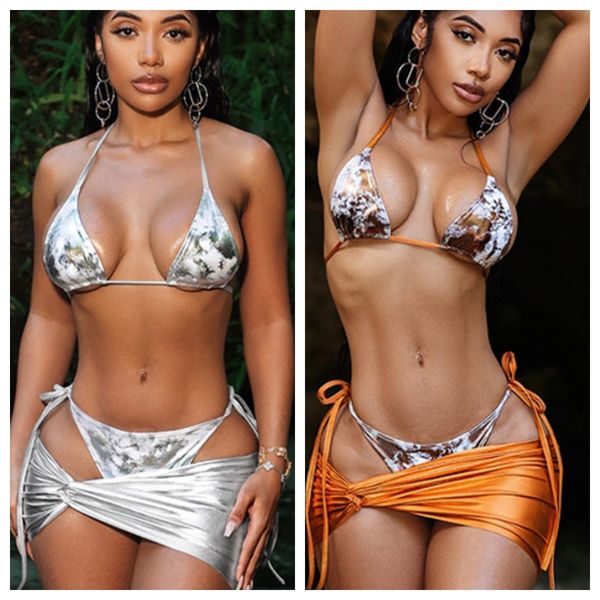 two piece dress women beach 3 sets tie dye print lace up bikni set metallic gilding twist bodycon mini skirts holiday summer suits 230512, White
two piece dress women beach 3 sets tie dye print lace up bikni set metallic gilding twist bodycon mini skirts holiday summer suits 230512, White