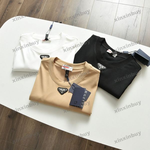 xinxinbuy men designer tee t shirt 23ss metal triangle label red short sleeve cotton women black white khaki m-5xl, Black;brown
xinxinbuy men designer tee t shirt 23ss metal triangle label red short sleeve cotton women black white khaki m-5xl, Black;brown