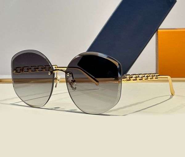 rimless chain cut sunglasses gold grey shaded women summer fashion glasses gafas de sol designers sunglasses shades occhiali da sole uv400 e, White;black
rimless chain cut sunglasses gold grey shaded women summer fashion glasses gafas de sol designers sunglasses shades occhiali da sole uv400 e, White;black