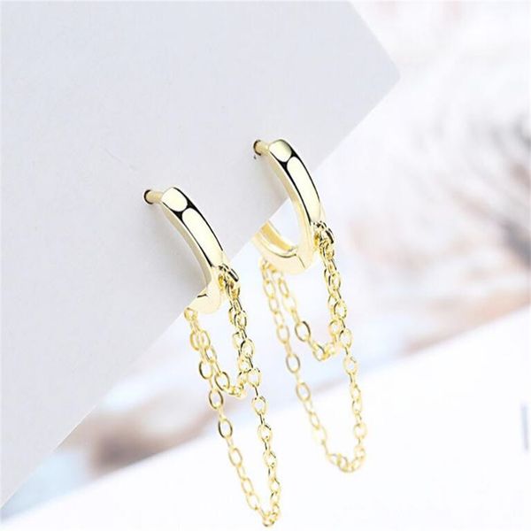 european and american double layer chain tassel hooded earrings popular women's fashion jewelry ae753, Silver
european and american double layer chain tassel hooded earrings popular women's fashion jewelry ae753, Silver