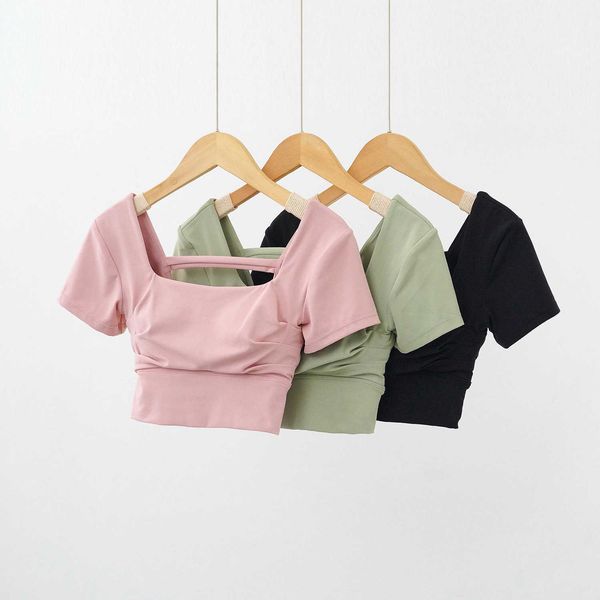 yoga outfit fan~removable chest pad with pleated front chest yoga suit with hollowed out back, fitness, running, quick drying exercise short
yoga outfit fan~removable chest pad with pleated front chest yoga suit with hollowed out back, fitness, running, quick drying exercise short