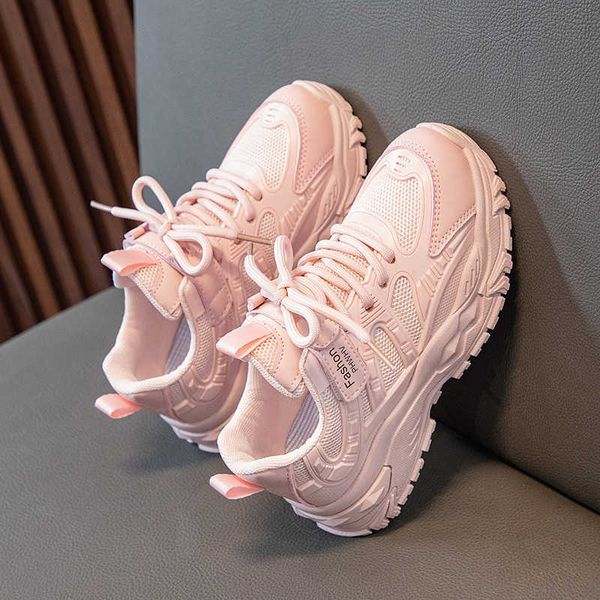 athletic outdoor brand kids sneakers sport casual shoes girls breathable lightweight running shoes boys sneakers tenis antislip children sho, Black