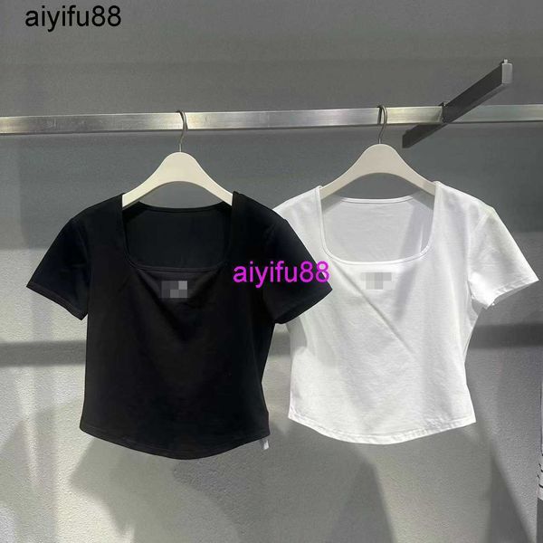 2023 summer fashion slim and versatile knitted shirt short sleeve t-shirt women's a1dad220681, White
2023 summer fashion slim and versatile knitted shirt short sleeve t-shirt women's a1dad220681, White